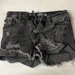 Just USA  Jean Shorts Black Ripped Photo 0