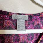 World Market Dress Small Floral Wrap Boho Gypsy Midi V Neck Pink Geometric Photo 1