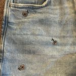 Arizona Jeans Arizona Jean Co. curvy midi jean shorts with embroidered daisy flowers NWT Photo 7