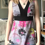 Sweet Pea mesh  v neck babydoll top Photo 0