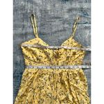 J for Justify Yellow Daisy Wide Leg Cropped Jumpsuit Junior's Medium Photo 8