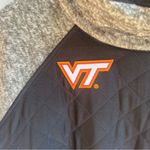 Gameday Couture Women's Virginia Tech Quilted Panel Snap Up Pullover Sweatshirt Gray Size M Photo 3