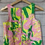 NEW Lilly Pulitzer for Target Flamingo Fan Dance Girls Shift Dress L Green Size XS Photo 5