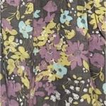 Frenchi Floral Purple smoked waist Skirt MEDIUM floral daisy Bohemian Photo 3