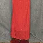 Mac Duggal Ieena for Red Sequin One Shoulder Cut Out Gown Size 2 Photo 5