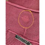 Peruvian Connection  100% Pima Cotton Open Knit Maroon Cardigan Size M GUC!! Photo 4