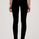 L'Agence  Marguerite Velvet High Rise Jean Stretch Skinny Noir Black US 26 Photo 2