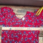 Japna Beautiful Red Floral Open Back Top By  Photo 3