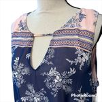 Danillo Boutique size 18 dress sleeveless pink gray lined floral geometric print Blue Photo 1