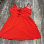 superdown Revolve  Evie tie front red mini dress medium Photo 4