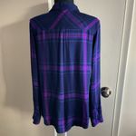 Rails 30.  Hunter Plaid Ultraviolet Button-Down Longsleeve Top Size Medium Photo 6