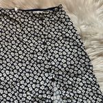 Reformation  Fran Thigh Slit Mini Skirt In Quinto Navy Floral Photo 3