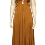 COS  ATELIER Cutout Slip Maxi Dress, Terracotta, 12 (US) Photo 4