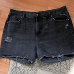 Old Navy Size 18 Black Denim Shorts Photo 0