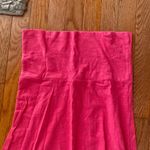 hot pink strapless maxi midi dress Photo 2