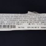 ZARA  Double Breasted Wool Blend Short Coat Lined Peacoat Navy Blue Women's S Photo 8