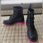 Dr. Martens New without box.  1460 Pink Sole Wanama Leather Jungle Zip Boots Photo 1