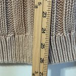 Free People NWOT  Chunky Knit Sweetheart Sweater Size Large Tan Brown Beige Photo 7