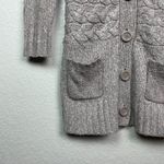 it's our time Taupe Tunic Length Button Down Cardigan Size S Photo 4