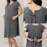Kindred Bravely Universal Labor & Delivery Gown Grey Heather Gray Size undefined Photo 4