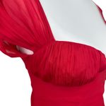 ASOS NWT  Design Red Sweetheart Bust Ruched Shirred Slim Mini Dress Size 4 Photo 1