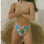 Stone Fox Swim  Sumatra Bikini Bottoms in Fiesta Floral Size Small NWT High Rise Photo 0