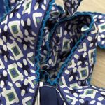 Poupette St. Barth NWT  Isabelle Viscose Satin Short Jumpsuit | Blue Marguerite S Photo 10