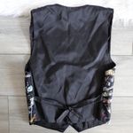 Nicole Miller Vintage 90s Silk Movie Production Actor Actress TV Film Theme Vest Photo 1