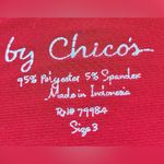 Chico's By Chico’s Size 3 (XL) Red Zipper Accent Tank Top Photo 1