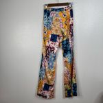 Lyn Around Patchwork Flare Pants Size Xsmall Blue Photo 1