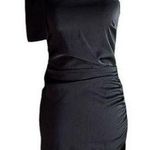 Altar'd State  Nicole Party Dress Black One Shoulder Minidress Photo 0