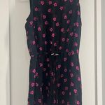 ALC Frank ALC black silk dress with pink flowers Photo 8