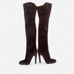Giuseppe Zanotti Leather Suede Thigh High Stilleto Brown Boots in EU 36 US 6 Photo 5