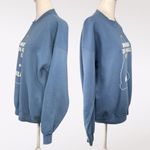 Hanes Vintage  Comfortblend Blue Graphic Sweatshirt Long Sleeve Large Photo 4