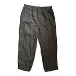 Quince  100% European Linen Pants Women’s Size L Black Relaxed Photo 6