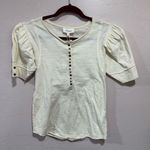 Bohme New  Cream button up Blouse XS Photo 0