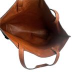 Large Black/Brown reversibleLeather Tote Bag 19x16 Inches 82c Black Photo 7