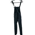 Free People Century Overalls Eclipse Black Bib Skinny Jean Denim Stretch Size 26 Photo 3