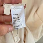 NAP Cream Tie Back Short Puff Sleeves‎ Poplin Oversized Maxi Dress Size Small Photo 6