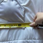 Nike  Womens Size Medium White Sports Bra Padded Racerback Activewear Yoga Gym Photo 2