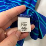 Apt. 9 NWOT  women’s blue‎ turquoise striped thin strap summer stretch tank top L Photo 2