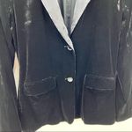 Cami NYC  The Emmie Black Velvet Blazer Silk Blend Button Front Size Large L Photo 3
