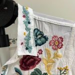 Johnny Was NWOT  Embroidered Floral Bird Long Sleeve Bohemia SHIRT Blouse Sz S Photo 7