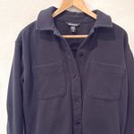 Banana Republic Athleta Black Retroplush Shirt Jacket size XS Photo 3