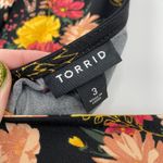 Torrid Dress Midi Empire Waist Floral Print Black Multicolor Stretchy Womens 3X Photo 4