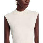 Hugo Boss Ferdola Mixed Media Midi Dress Women's XS Ivory Black Career Chic NWOT Photo 3