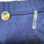 margaret o'leary Margaret O’Leary Wool Blend V Pattern Sweater Blue and Black Size Large Photo 1