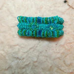 BEADED STRETCHY BELT WAISTBAND Blue Photo 3