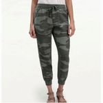 Splendid Army Green Camo Print High Rise Jogger Pants Photo 2