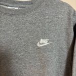 Nike  Women's Crewneck Sweatshirt Classic Swoosh‎ Gray Size XS Photo 1